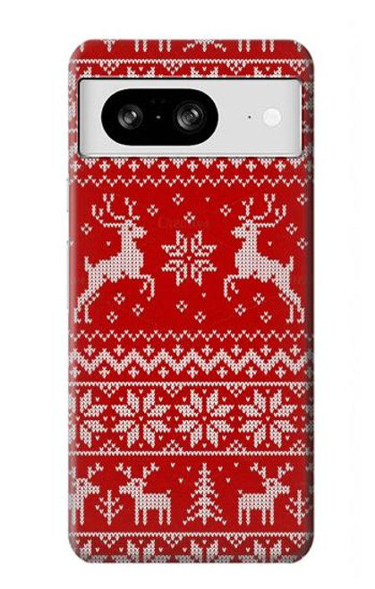 S2835 Christmas Reindeer Knitted Pattern Case For Google Pixel 8