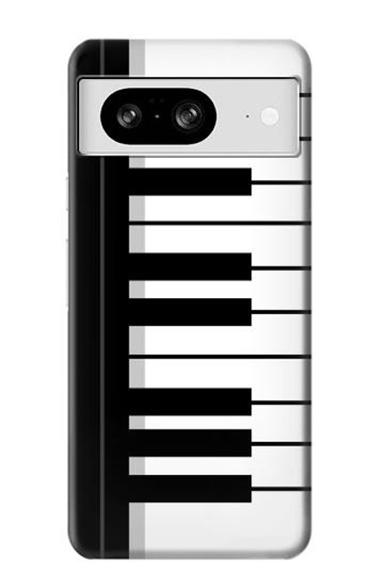 S3078 Black and White Piano Keyboard Case For Google Pixel 8