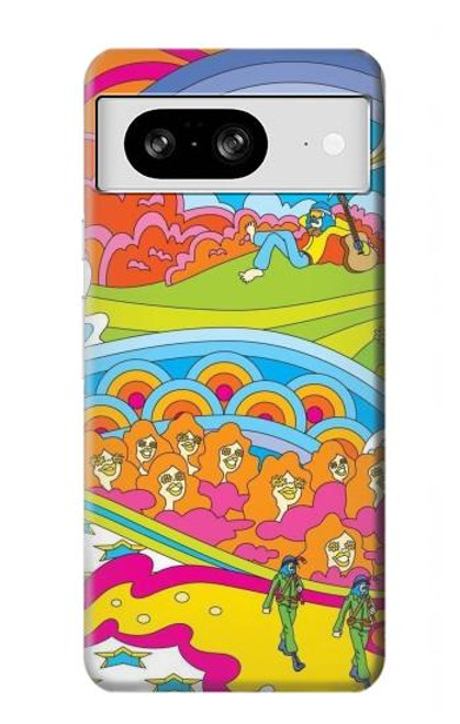 S3407 Hippie Art Case For Google Pixel 8