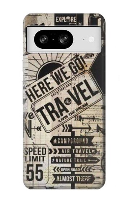 S3441 Vintage Travel Case For Google Pixel 8