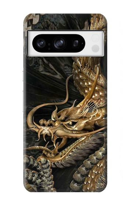 S0426 Gold Dragon Case For Google Pixel 8 pro