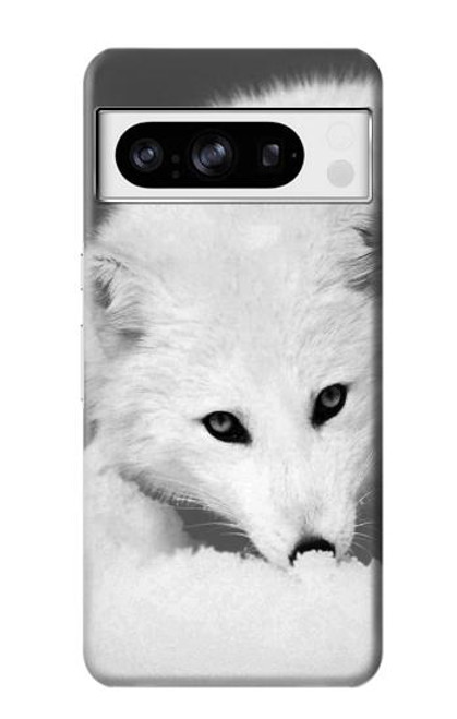 S2569 White Arctic Fox Case For Google Pixel 8 pro