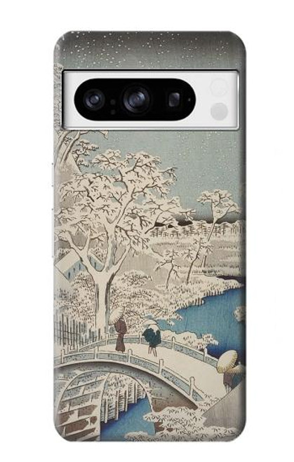 S3350 Utagawa Hiroshige Drum Bridge Yuhi Hill in Meguro Case For Google Pixel 8 pro