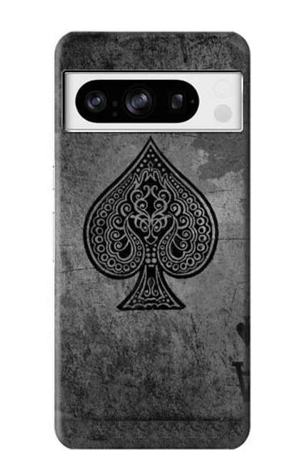 S3446 Black Ace Spade Case For Google Pixel 8 pro