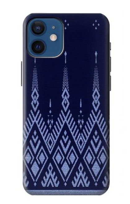 S3950 Textile Thai Blue Pattern Case For iPhone 12 mini