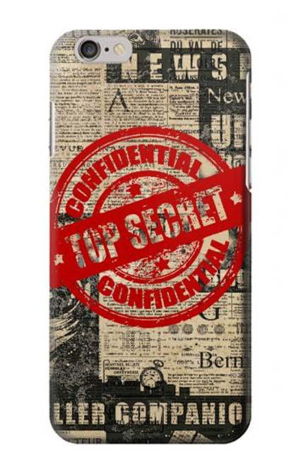 S3937 Text Top Secret Art Vintage Case For iPhone 6 Plus, iPhone 6s Plus