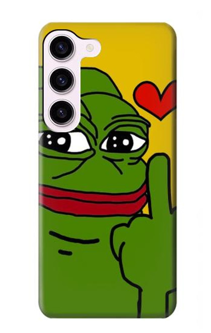S3945 Pepe Love Middle Finger Case For Samsung Galaxy S23