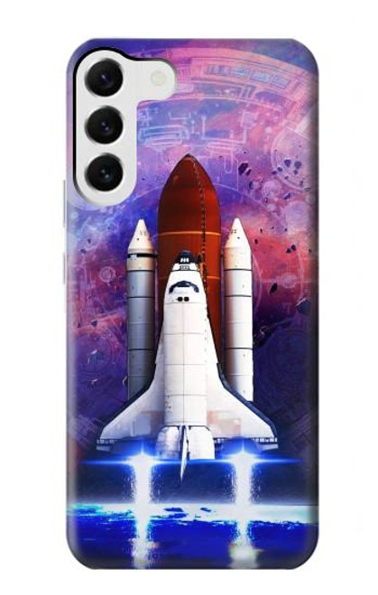 S3913 Colorful Nebula Space Shuttle Case For Samsung Galaxy S23 Plus