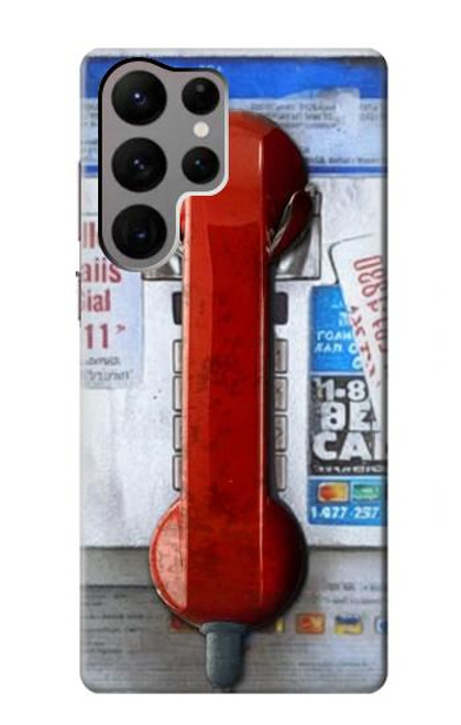 S3925 Collage Vintage Pay Phone Case For Samsung Galaxy S23 Ultra
