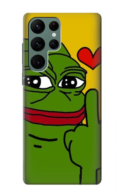 S3945 Pepe Love Middle Finger Case For Samsung Galaxy S22 Ultra