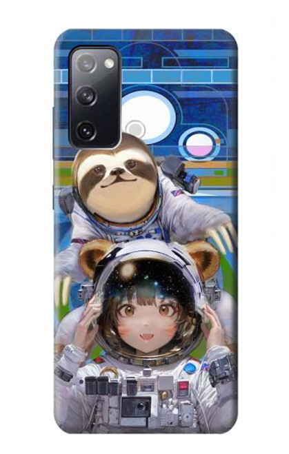 S3915 Raccoon Girl Baby Sloth Astronaut Suit Case For Samsung Galaxy S20 FE