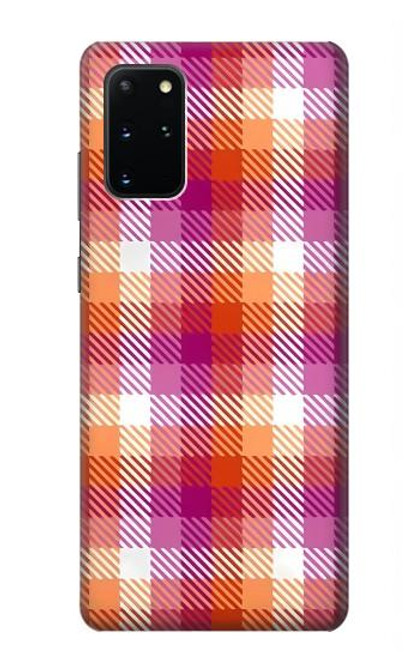 S3941 LGBT Lesbian Pride Flag Plaid Case For Samsung Galaxy S20 Plus, Galaxy S20+