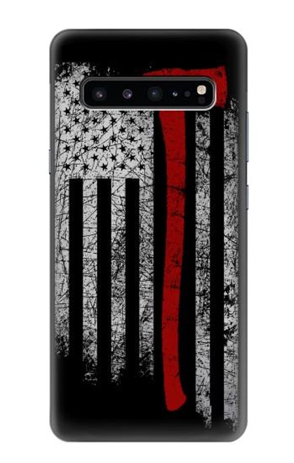 S3958 Firefighter Axe Flag Case For Samsung Galaxy S10 5G