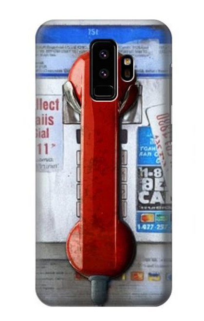 S3925 Collage Vintage Pay Phone Case For Samsung Galaxy S9