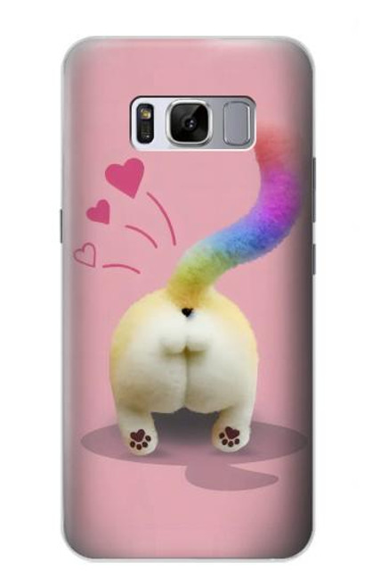 S3923 Cat Bottom Rainbow Tail Case For Samsung Galaxy S8