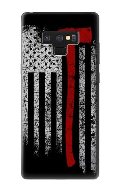 S3958 Firefighter Axe Flag Case For Note 9 Samsung Galaxy Note9