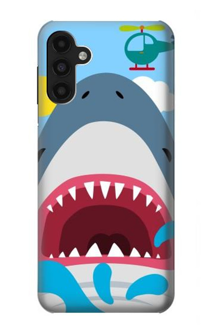 S3947 Shark Helicopter Cartoon Case For Samsung Galaxy A13 4G