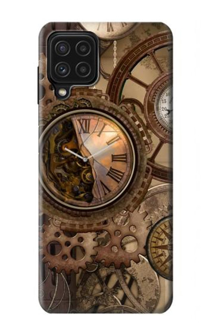 S3927 Compass Clock Gage Steampunk Case For Samsung Galaxy A22 4G