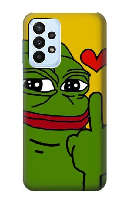 S3945 Pepe Love Middle Finger Case For Samsung Galaxy A23