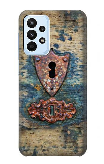 S3955 Vintage Keyhole Weather Door Case For Samsung Galaxy A23