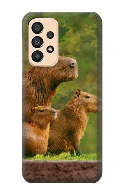 S3917 Capybara Family Giant Guinea Pig Case For Samsung Galaxy A33 5G