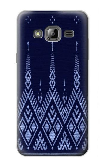 S3950 Textile Thai Blue Pattern Case For Samsung Galaxy J3 (2016)