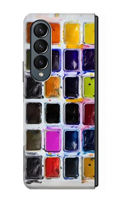 S3956 Watercolor Palette Box Graphic Case For Samsung Galaxy Z Fold 4