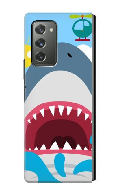 S3947 Shark Helicopter Cartoon Case For Samsung Galaxy Z Fold2 5G