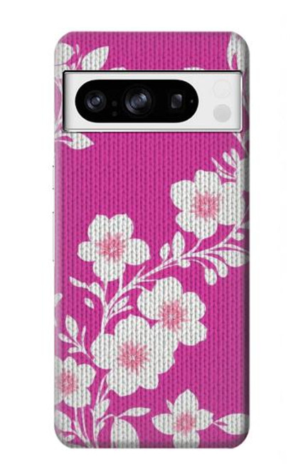 S3924 Cherry Blossom Pink Background Case For Google Pixel 8 pro