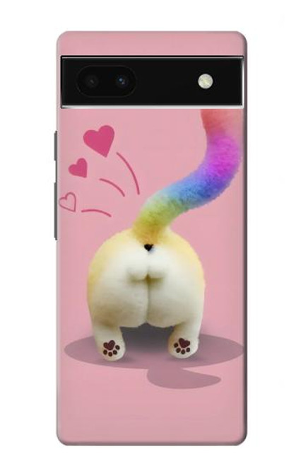 S3923 Cat Bottom Rainbow Tail Case For Google Pixel 6a