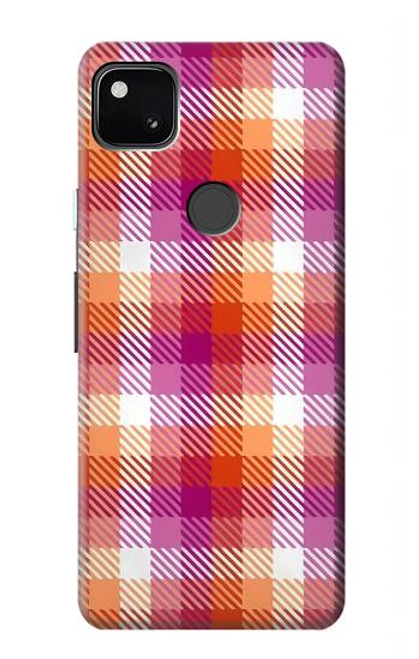 S3941 LGBT Lesbian Pride Flag Plaid Case For Google Pixel 4a