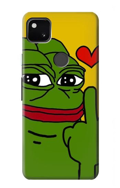 S3945 Pepe Love Middle Finger Case For Google Pixel 4a