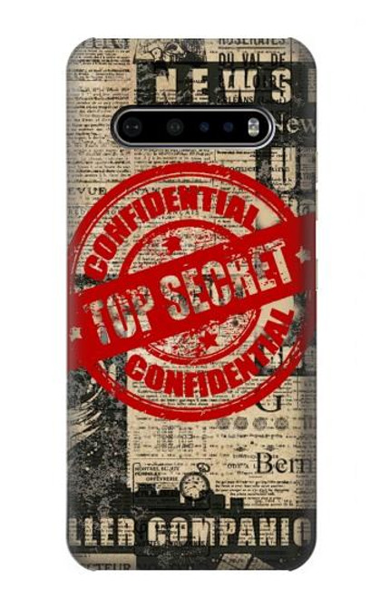 S3937 Text Top Secret Art Vintage Case For LG V60 ThinQ 5G