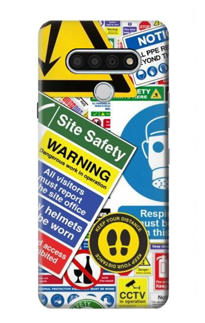 S3960 Safety Signs Sticker Collage Case For LG Stylo 6