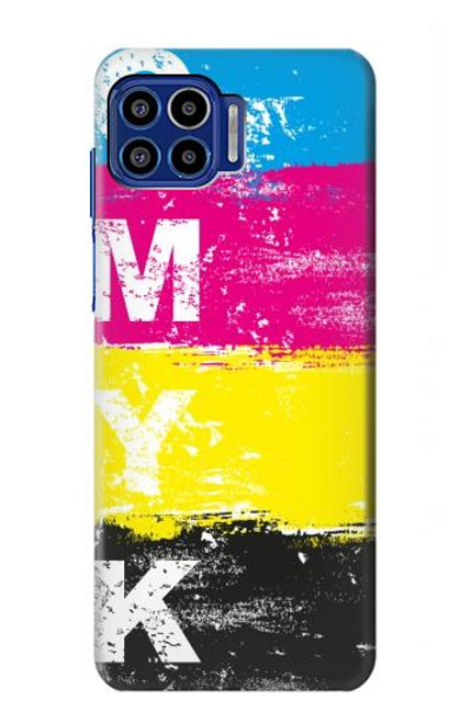 S3930 Cyan Magenta Yellow Key Case For Motorola One 5G