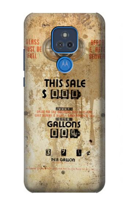 S3954 Vintage Gas Pump Case For Motorola Moto G Play (2021)