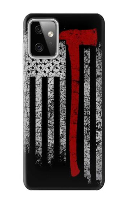 S3958 Firefighter Axe Flag Case For Motorola Moto G Power (2023) 5G