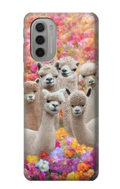 S3916 Alpaca Family Baby Alpaca Case For Motorola Moto G51 5G