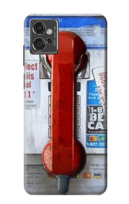 S3925 Collage Vintage Pay Phone Case For Motorola Moto G32