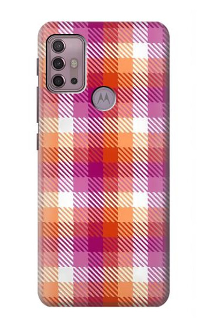 S3941 LGBT Lesbian Pride Flag Plaid Case For Motorola Moto G30, G20, G10