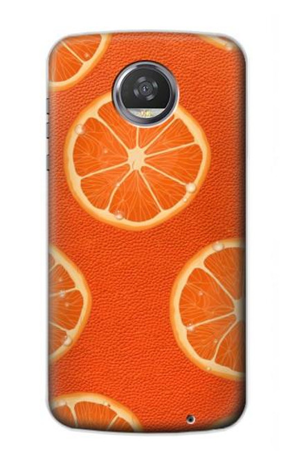 S3946 Seamless Orange Pattern Case For Motorola Moto Z2 Play, Z2 Force