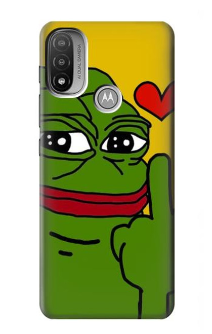 S3945 Pepe Love Middle Finger Case For Motorola Moto E20,E30,E40