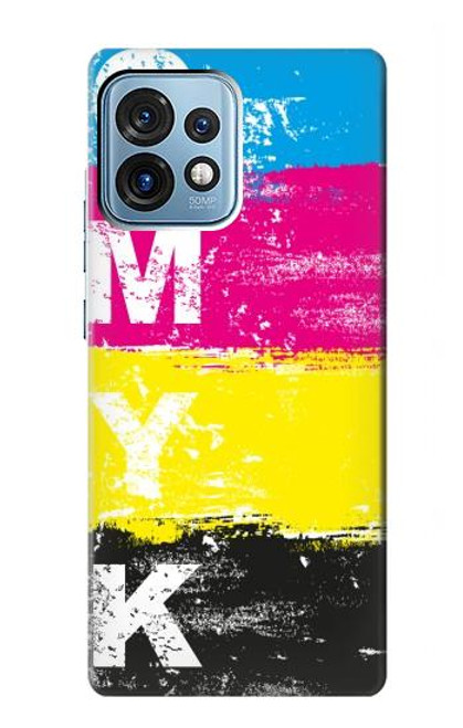 S3930 Cyan Magenta Yellow Key Case For Motorola Edge+ (2023), X40, X40 Pro, Edge 40 Pro