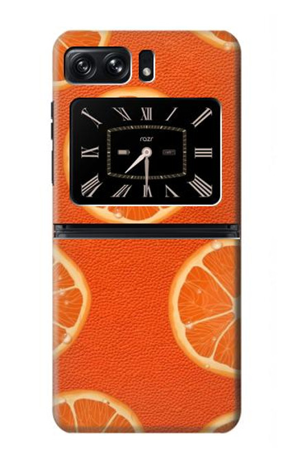 S3946 Seamless Orange Pattern Case For Motorola Moto Razr 2022