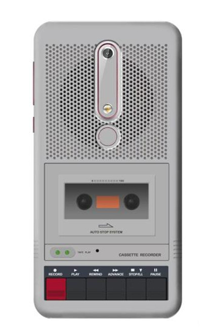 S3953 Vintage Cassette Player Graphic Case For Nokia 6.1, Nokia 6 2018