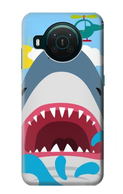 S3947 Shark Helicopter Cartoon Case For Nokia X10