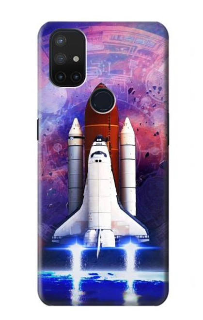 S3913 Colorful Nebula Space Shuttle Case For OnePlus Nord N10 5G