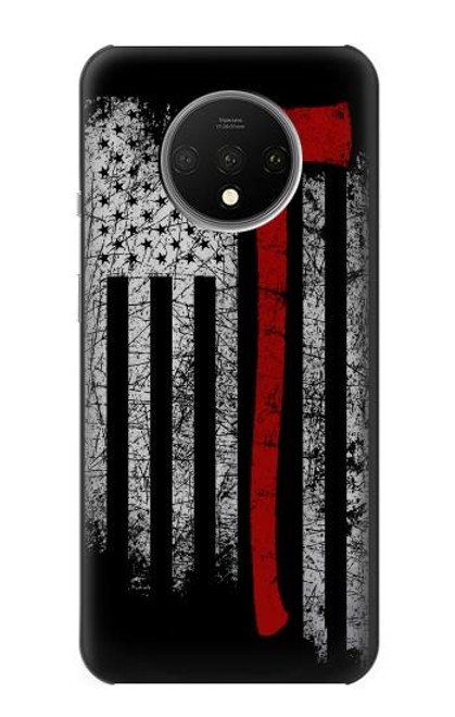 S3958 Firefighter Axe Flag Case For OnePlus 7T