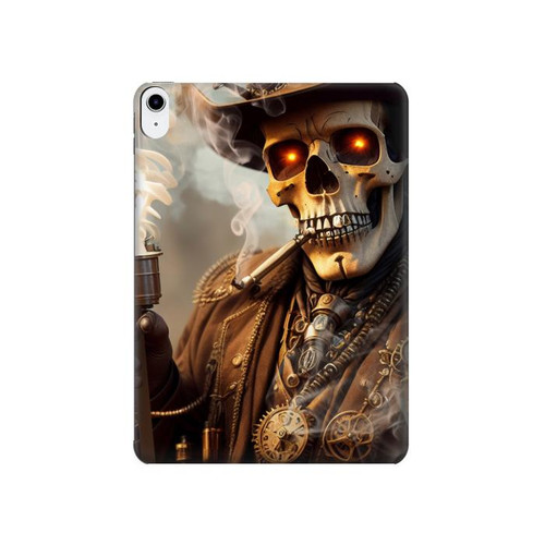 S3949 Steampunk Skull Smoking Hard Case For iPad 10.9 (2022)