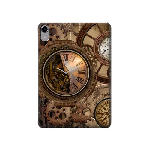 S3927 Compass Clock Gage Steampunk Hard Case For iPad mini 6, iPad mini (2021)